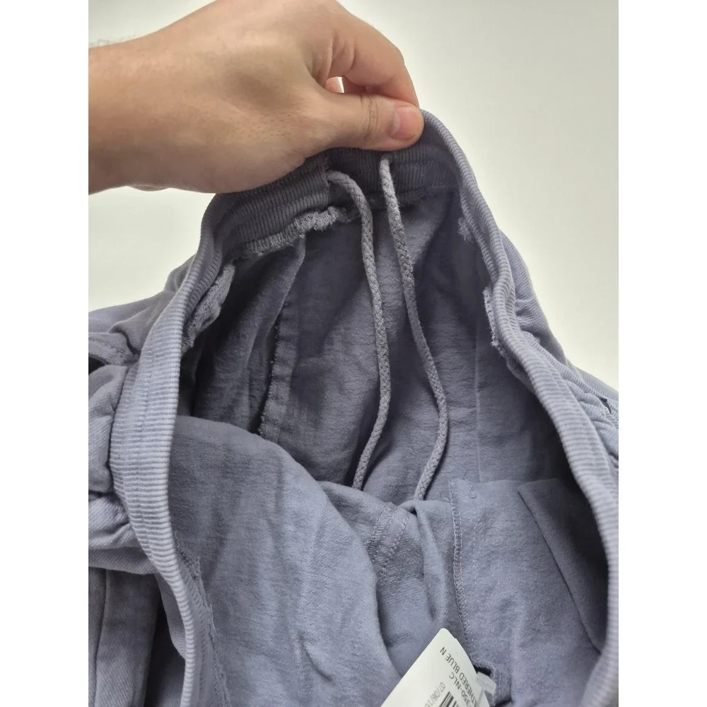 Crazy Shirts Canton Pant Sweatpants Mens 36x32 Blue Cotton Elastic Waist Casual